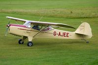G-AJEE @ EGCB - 1946 Auster Aircraft Ltd AUSTER 5J1, c/n: 2309 taxies out from its Barton base