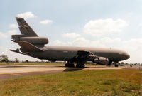 87-0124 @ EGVA - KC-10A Extender, callsign Reach 7124, of 2nd Air Refuelling Squadron at McGuire AFB on display at the 1997 Intnl Air Tattoo at RAF Fairford. - by Peter Nicholson