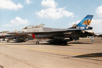 J-230 @ EGVA - F-16A Falcon, callsign Tiger 81, of 313 Squadron Royal Netherlands Air Force on display at the 1997 Intnl Air Tattoo at RAF Fairford. - by Peter Nicholson