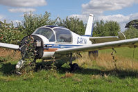 G-AYYX @ X5FB - Socata MS-880B Rallye Club, sans engine and instruments, lies in a corner of Fishburn Airfield, August 2010. - by Malcolm Clarke