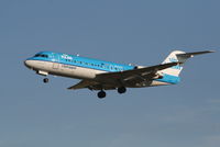 PH-KZB @ EBBR - Arrival of flight KL1723 to RWY 25L - by Daniel Vanderauwera