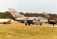 ZA490 @ EGQS - Tornado GR.1B of 12 Squadron lining up for take-off on Runway 05 at RAF Lossiemouth for a mission in the Summer of 1995. - by Peter Nicholson