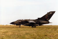 ZA600 @ EGQS - Tornado GR.1 of 15[Reserve] Squadron taxying to the active runway at RAF Lossiemouth in the Summer of 1995. - by Peter Nicholson