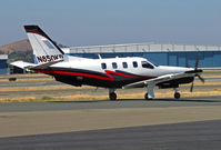 N850KP @ KCCR - KP Equipment LLC (Billings, MT) TBM700 taxis for take-off to KRIW (Riverton Regional Airport, WY) - by Steve Nation