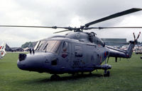 XZ736 @ MHZ - Lynx HAS.2 named Bumble of 815 Squadron aboard HMS Manchester on display at the 1983 RAF Mildenhall Air Fete. - by Peter Nicholson