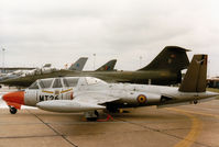 MT-26 @ MHZ - Belgian Air Force CM-170R Magister on display at the 1985 RAF Mildenhall Air Fete. - by Peter Nicholson