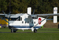 OE-FDP @ LOGF - Pink Aviation Skyvan