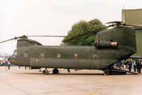 69-17114 @ MHZ - CH-47C Chinook of US Army's 295th Aviation Company on display at the 1985 RAF Mildenhall Air Fete. - by Peter Nicholson