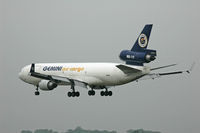 N703GC @ EBBR - Landing on 25L , Misty morning. Brussels - by Terence Burke