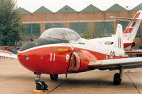XM461 @ MHZ - Jet Provost T.3A of 1 Flying Training School on display at the 1985 RAF Mildenhall Air Fete. - by Peter Nicholson
