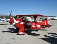 N36MT @ KCMA - 1995 Aviat PITTS S-2B on sunny visitors ramp after flight up from Torrance, CA with N45D - by Steve Nation