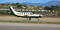 N700PK @ KCMA - 1994 TBM700 rolling out on beautiful, balmy January day with Transverse Range in background - by Steve Nation