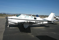 N4487S @ KCMA - Sharp looking 1975 Beech A36 on sunny, balmy home ramp at Camarillo Airport in early Jan 2007 - by Steve Nation