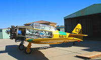 N12377 @ KCMA - North American SNJ-5 BuAer 85096 as CB/377 on Camarillo, CA home ramp on sunny January 2007 day - many panels removed - by Steve Nation