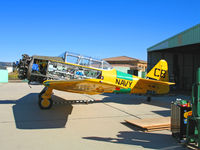 N12377 @ KCMA - North American SNJ-5 BuAer 85096 as CB/377 on Camarillo, CA home ramp on sunny January 2007 day - many panels removed - by Steve Nation