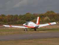 G-AZKE @ EGLK - Rallye Club heading for the visitiors parking - by BIKE PILOT