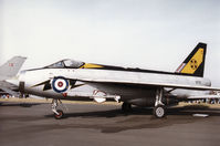 XR713 @ EGQL - Still on display at RAF Leuchars at the present time, for the 1996 Airshow this Lightning F.3 in 111 Squadron markings was displayed in the static park. - by Peter Nicholson
