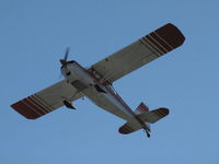 N50380 @ SZP - 1979 Bellanca 7ECA CITABRIA, Lycoming O-235 115 Hp, takeoff climb Rwy 04 - by Doug Robertson