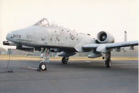 81-0978 @ EGQL - A-10A Thunderbolt, callsign Big Dog 1, of 81st Fighter Squadron/52nd Fighter Wing at Spangdahlem on display at the 1996 RAF Leuchars Airshow. - by Peter Nicholson