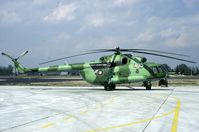 405 @ LBPG - Rare two tone green camo on this Bulgarian Mi-17. Seen during Co-operative Key 2001. - by Joop de Groot