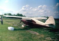 N8886K @ KCGS - Stinson 108-1 Voyager 150 at College Park MD airfield - by Ingo Warnecke