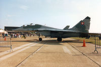 5304 @ MHZ - Another view of the Slovak Air Force Fulcrum on display at the 1996 RAF Mildenhall Air Fete. - by Peter Nicholson