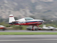 N224D @ SZP - 1996 Extra Flugzeugbau Gmbh EA 300/L, Lycoming AEIO-540-L1B5 300 Hp, fast takeoff climb Rwy 22-shot panned - by Doug Robertson