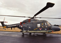 269 @ EGQL - SH-14D Lynx, callsign Netherlands Navy 728, of the Royal Netherlands Navy's Marheli group on display at the 2003 RAF Leuchars Airshow. - by Peter Nicholson
