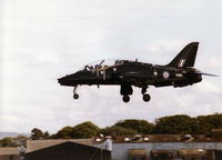 XX311 @ EGQS - Hawk T.1A of the Fleet Requirements and Air Direction Unit - FRADU - returning to RAF Lossiemouth after a mission during the 1998 Joint Maritime Course. - by Peter Nicholson