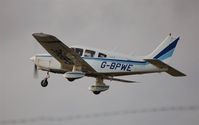 G-BPWE @ EGFH - Resident Cherokee Warrior 11 departing Runway 22. - by Roger Winser