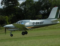 G-BKBF @ EGHP - Bravo Kilo about to touch down on rwy 03 - by BIKE PILOT