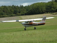 G-AYCF @ EGHP - Resident aircraft rolling out rwy 03 - by BIKE PILOT
