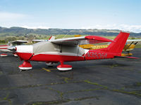 N35068 @ O69 - Locally-based and bright red 1974 Cessna 177B Cardinal with canopy cover @ Petaluma, CA - by Steve Nation