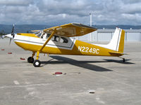 N2249C @ KWVI - Locally-based 1953 Cessna 180 @ Watsonville, CA (to Wayne Handley Aerosports, Groveland, CA by June 2007) - by Steve Nation