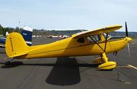 N2092N @ KPVF - Locally-based canary yellow 1947 Cessna 140 @ Placerville, CA (to owner in Carmel, IN by Aug 2008) - by Steve Nation