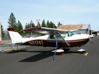 N8174T @ KPVF - Locally-based 1960 Cessna 175B @ Placerville, CA - by Steve Nation
