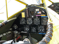 N4768V @ L52 - Close-up of cockpit Aircamp Biplane Rides Boeing E75 @ Oceano County Airport, CA - by Steve Nation