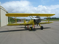 N4768V @ L52 - Near head-on shot of Aircamp Biplane Rides Boeing E75 @ Oceano County Airport, CA - by Steve Nation