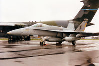 164689 @ EGVA - Another view of the VFA-15 F/A-18C Hornet on display at the 1993 Intnl Air Tattoo at RAF Fairford. - by Peter Nicholson