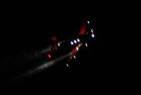 N9109R @ LAL - Beech 18 at night - by Florida Metal