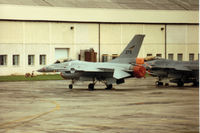 279 @ EGVA - F-16A Falcon of 332 Skv Royal Norwegian Air Force on the flight-line at the 1993 Intnl Air Tattoo at RAF Fairford. - by Peter Nicholson