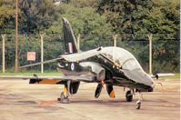 XX230 @ EGVA - Hawk T.1A of 19[Reserve] Squadron at RAF Chivenor on the flight-line at the 1993 Intnl Air Tattoo at RAF Fairford. - by Peter Nicholson