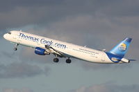 G-DHJH @ EGCC - Thomas Cook A321 departing from RW23R - by Chris Hall