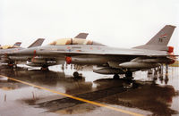 711 @ EGVA - F-16B Falcon of 331 Skv Royal Norwegian Air Force on display at the 1993 Intnl Air Tattoo at RAF Fairford. - by Peter Nicholson