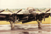 PA474 @ EGVA - Lancaster B.1 of the RAF Battle of Britain Memorial Flight based at RAF Coningsby on the flight-line at the 1993 Intnl Air Tattoo at RAF Fairford. - by Peter Nicholson