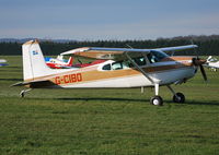 G-CIBO @ EGLM - Cessna 180K Skywagon II at White Waltham. Ex VH-JNS - by moxy