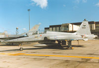 909 @ MHZ - F-5B Freedom Fighter of 336 Skv Royal Norwegian Air Force on display at the 1990 RAF Mildenhall Air Fete. - by Peter Nicholson