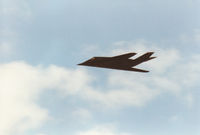 85-0819 @ MHZ - F-117A Nighthawk, callsign Trend 71, of 7th Fighter Squadron/49th Fighter Wing on a fly-past at the 1997 RAF Mildenhall Air Fete. - by Peter Nicholson