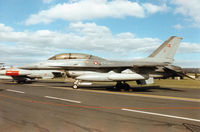 ET-197 @ MHZ - F-16B Falcon, callsign Danish Air Force 3061, of Eskradille 726 at Aalborg on display at the 1997 RAF Mildenhall Air Fete. - by Peter Nicholson