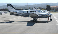 N319MB @ KSQL - 1986 Beech C90A KIng Air in from Hawthorne, CA @ San Carlos, CA - by Steve Nation